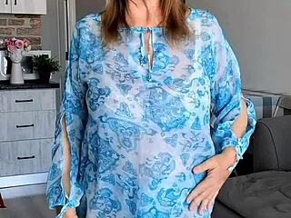 hey busty granny, why's your shaved pussy so hungry for close up masturbation in lingerie?