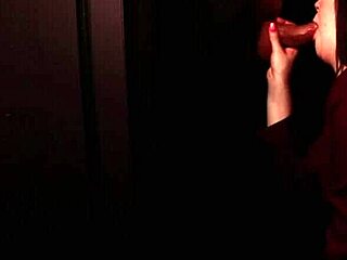 Student in Uniform Sucks Huge Cock Through Gloryhole for Cum in Mouth!