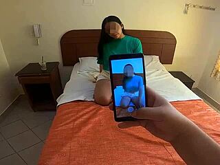 hermosa lucía arrives for lingerie modeling interview but we end up chatting about other ideas