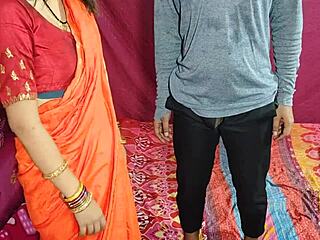 Cute Indian Babe In Saree Takes Rough Hard Anal After Ice Massage