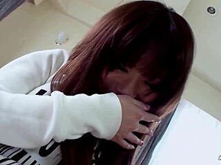 petite japanese teen 18+ with extrem bushy pussy and small 18+ tits seduce to defloration creampie fuck?