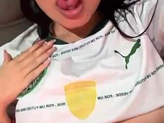 Watch This Palmeirense Beauty Tease and Show Off Her Wet Pussy!