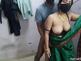 I feel so horny as this desi housewife takes my big cock in her sexy big ass for hardcore homemade fucking.