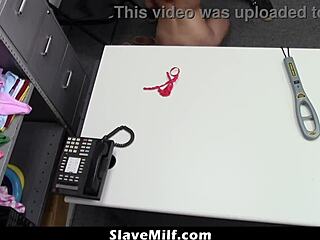 Officer Demands Strip Search On Milf Shoplifter Leading To Punished Cowgirl Ride