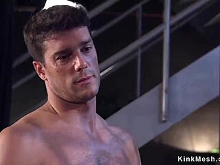 Busty slut craves rough tied-up anal pounding