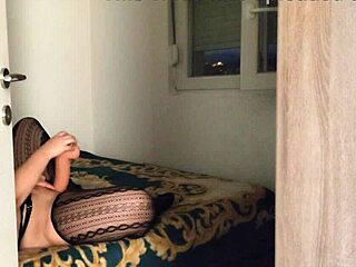 I caught her playing with a monster dildo in solo masturbation as curvy teen 18+ moans with tight wet pussy and huge toys until orgasm.