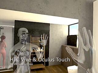 hey, check out this redhead in the shower for some bathing game reality fun