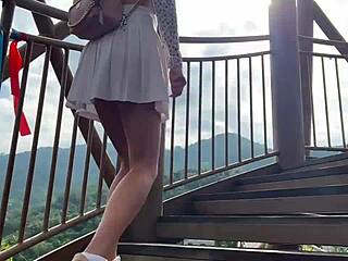 Risky Public Dick Flashing Leads To Cute Brunette Teen Handjob And Cum In Crowded Bus POV