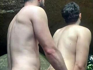 i devoured a stranger jerking off on the trail with my ass and mouth