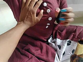 overwhelmed with passion after beer, thirsty sali craves intense homemade sex with eager jija