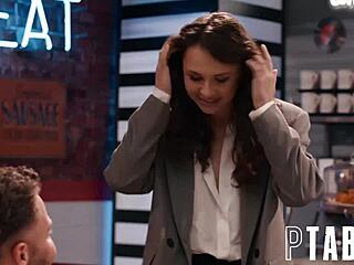 I'm sneaking around at the diner with Seth and Liz Jordan for some petite teen fun.