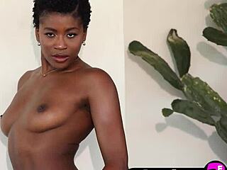 Overwhelmed By Desire As Black Milf Nicole Kitt Reveals Perfect Body In Sensual Striptease Posing