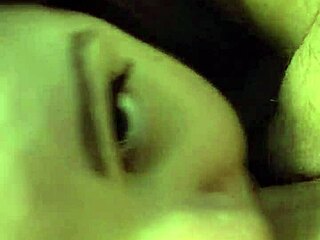 brunette girl loves gagging on big cock with deepthroat choking and spitting in fetish play