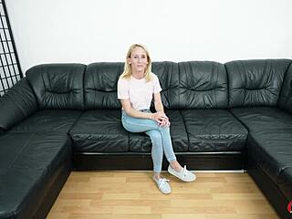 जर्मन स्काउट स्किनी मैच्योर मेलिसा रोज को रफ नो कंडम कास्टिंग फक के लिए उठाता गांड पर कम