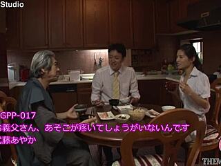 Hey, check out this horny Japanese milf craving cock so bad she bends over for nasty foot fetish and deepthroat action in a wild fantasy!