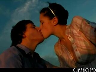 Great babe outdoor sex with big tits action