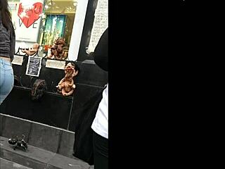 i cant stop lookin at this latina teen 18+ culona in tight jeans