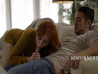 dante colle and lauren phillips get caught in big natural tits groping and doggystyle masturbation on bed