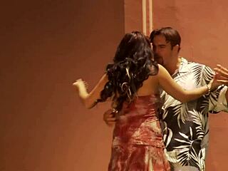 Big titted babe summons the muscular bodybuilder outdoors. He bends her over and fucks her wet pussy hard with his rod.