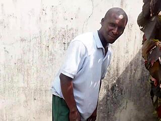 Fucking Oga Soldiers Wife Outdoors in Hardcore Action