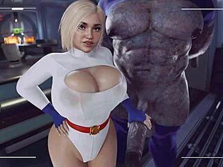 Darkseid Breeds Power Girl With Monster Cock Handjob And Creampie