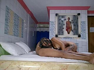 oh god, that big black cock felt so intense in my tight pussy for my first interracial creampie