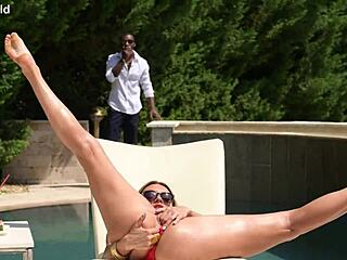 Busty Milf Kitana Lure Suggests Intense Dp Slamming By Poolside