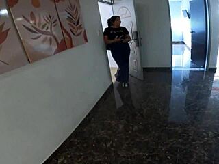 Boldly Squeezing White Booty of Cute Girl Next Door in Lingerie After Long Time - Jhodez1