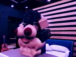 Chubby Rice Bunny Takes Intense Pounding From Huge Black Cock