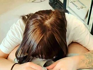 Wow Best Deepthroat Continued with Cum Eating Gagging Choking and Sloppy Blowjob Action!