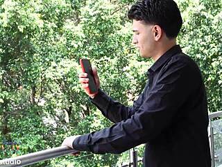 Madison boldly endures intense DP gangbang with friends leading to facial cumshot