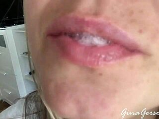 Tongue saliva throat fetish from skinny blonde amateur teen but is it too intriguing?