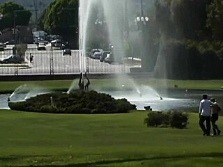 Blonde and brunette cougars in deepthroat anal threesome