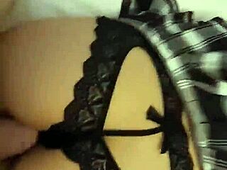 Destiny 18+ Mae Bent Over in Mini Skirt for Hard Pounding