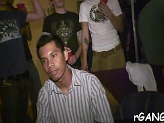 Oh Man! Guys Gangbang Cute Chicks Hard At The Night Club Party!