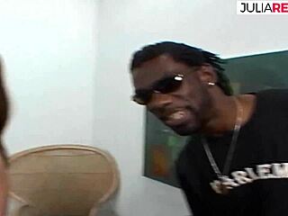 Kinky Housewife Dives into Her First Threesome with Two Massive Black Cocks Pounding Her Chubby Ass and Big Tits