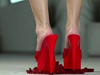 4k Hot Footfetish Crushing Fruits With Bare Feet And High Heels In Amateur Solo Fetish Fun