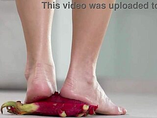 4k Hot Footfetish Crushing Fruits With Bare Feet And High Heels In Amateur Solo Fetish Fun
