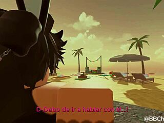 Black bull dominates and fucks femboy bunny doggystyle with monster cock in intense session