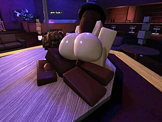 Big black cock fucking huge tits and big ass in roblox