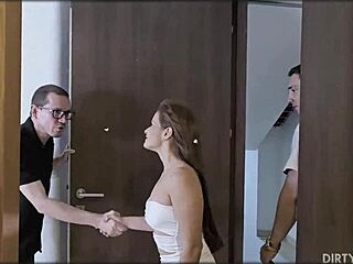 Brunette Cougar in Lingerie Gets Bent Over for Quick Anal Fucking in Bedroom