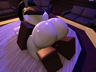 Big black cock fucking huge tits and big ass in roblox