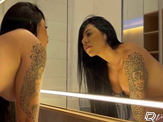 Athletic Brunette Dri Cordeiro In See-Through Lingerie Rides Big Cock Pov Doggystyle Cowgirl Until Facial Creampie Orgasm