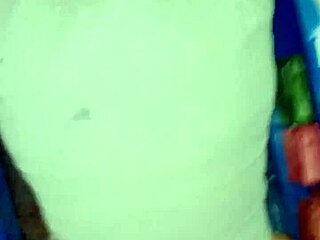 Amateur couple shares sensual natural tits intimate standing sex session