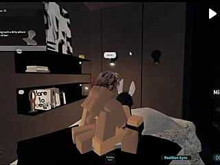 Hey, this slut gets wildly gangbanged in a Roblox condo adventure!