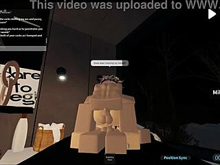 Hey, this slut gets wildly gangbanged in a Roblox condo adventure!