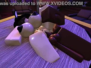 Big black cock fucking huge tits and big ass in roblox