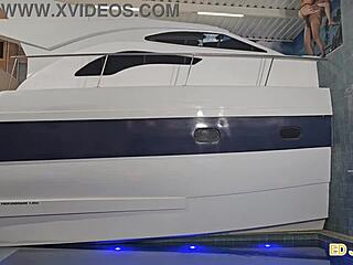 Craving That Huge Black Cock Ride On A Yacht Without Protection For Wild Fun!