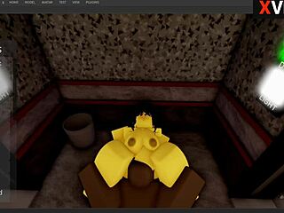 Chika FNAF sex with monster cock in Roblox