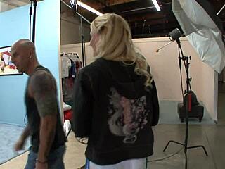 After blowjob he masturbates her shaved pussy then fucks with cumshot